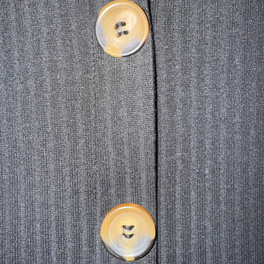 Nella Button Front Ribbed Midi Dress - Picture 9 of 9